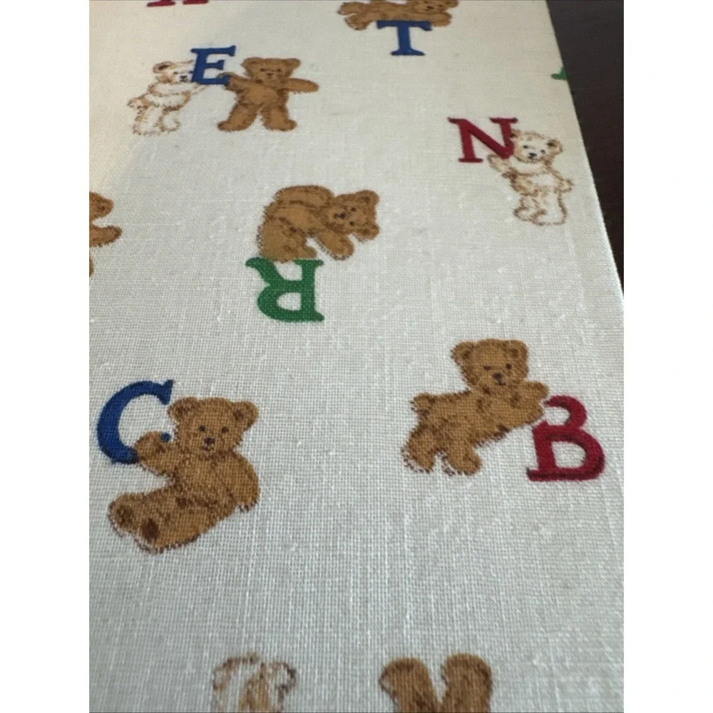 1989 Quillmark Fabric Alphabet & Bears Hardcover Journal Vintage. NOS